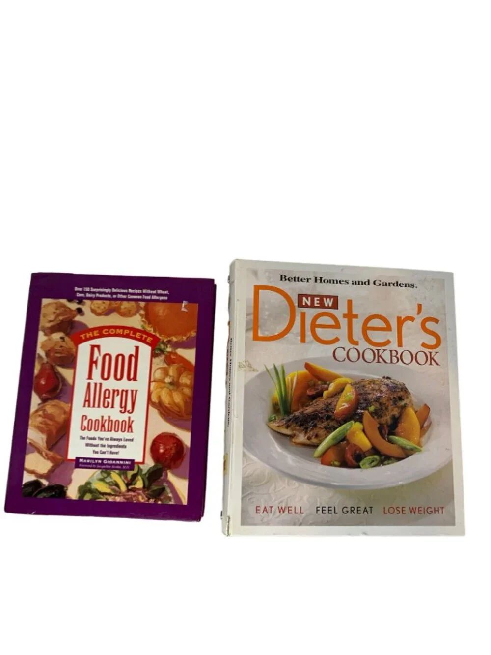 Weight Loss Diet Cookbooks Lot 4 Dieters Fodd Allergy  Cookbook Eat Up Slim Down